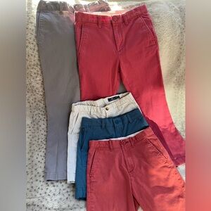 Lot of five colorful J. Crew/ Vineyard Vines shorts and pants size 8
